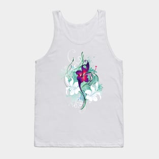 Purple flower ( Abstract flower ) Tank Top